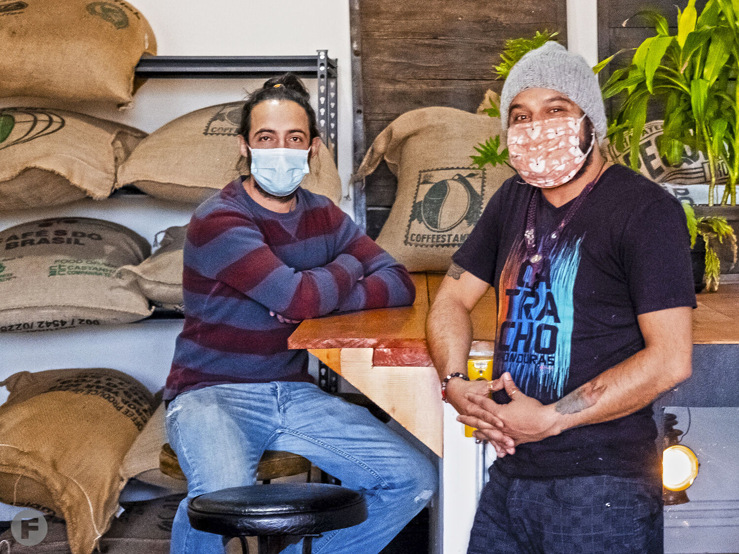 Patrick and Spencer Clapp, owners, Coffeestamp